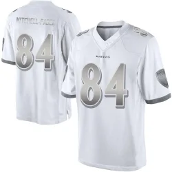 Youth Zaire Mitchell-Paden Baltimore Ravens No.84 Limited Platinum Jersey - White